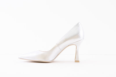 LODI - MOTI HIGH HEEL COURT SHOE - SILVER