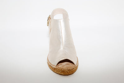 MARIAN - Gold Open Toe Wedge Sandal