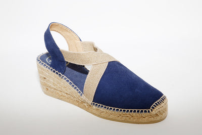 TONI PONS - Navy Suede espadrille TONA