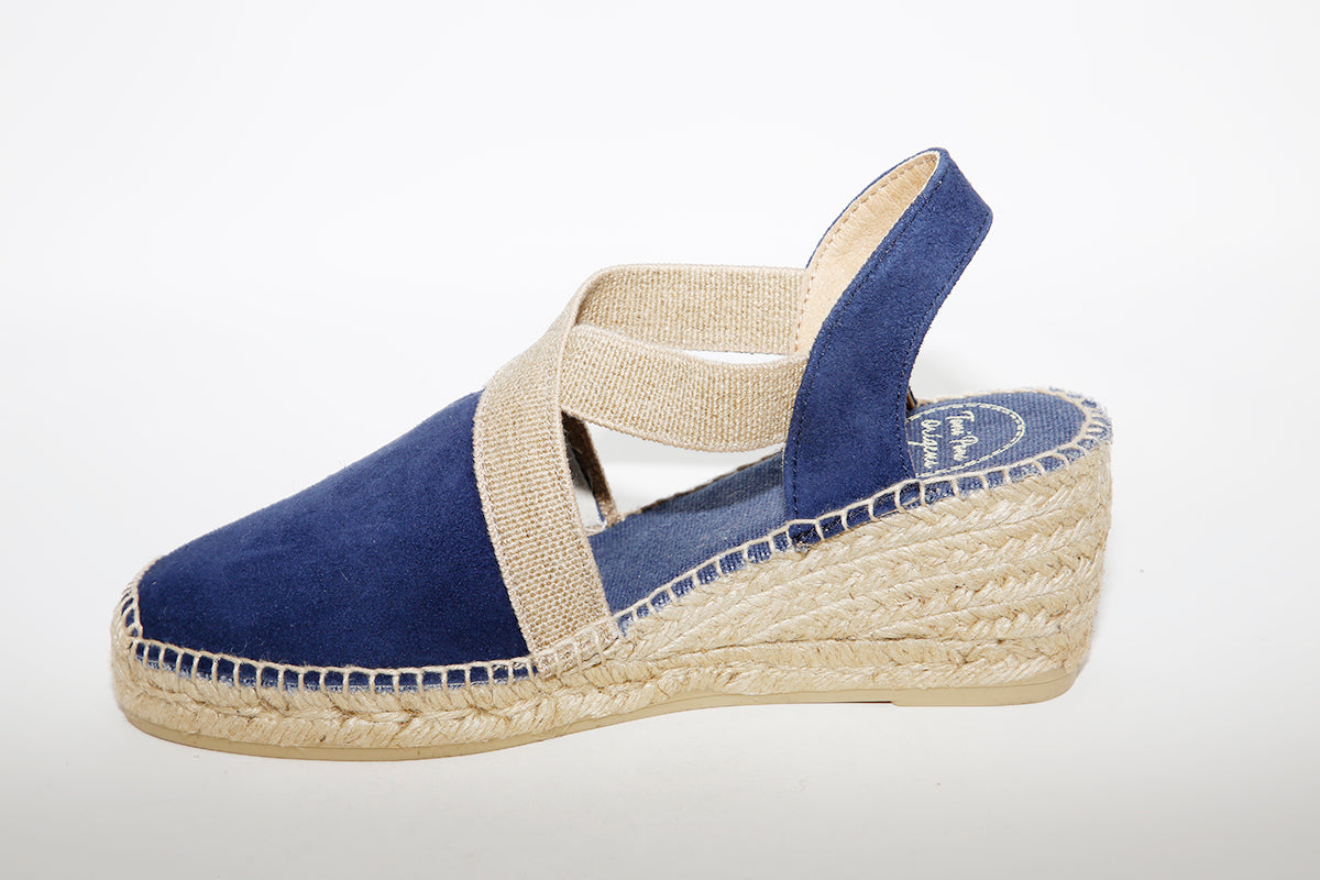 TONI PONS - Navy Suede espadrille TONA