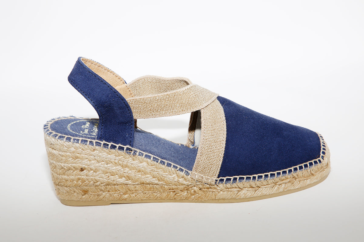 TONI PONS - Navy Suede espadrille TONA