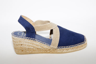 TONI PONS - Navy Suede espadrille TONA