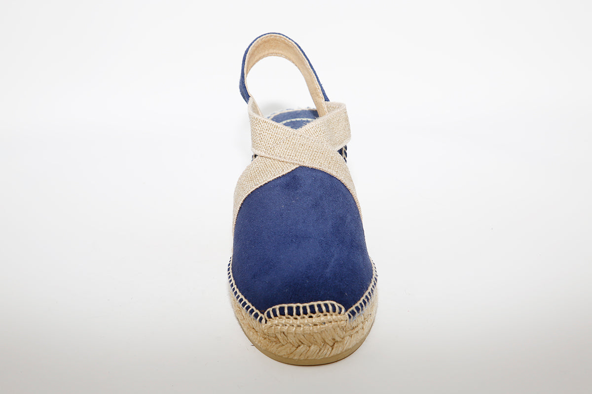 TONI PONS - Navy Suede espadrille TONA