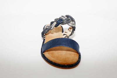 LOTUS - JOSIE FLAT MULE - NAVY