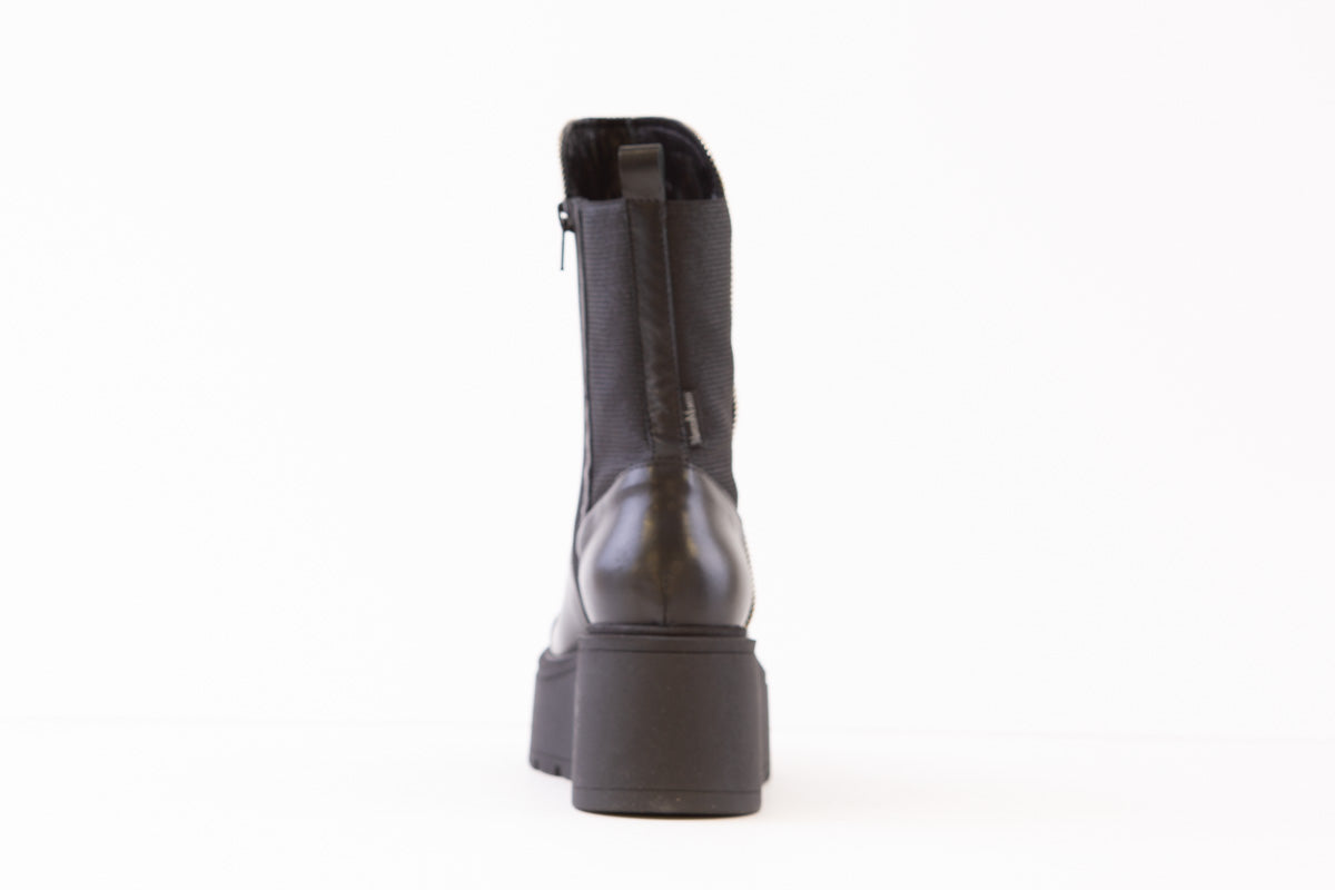 MARCO MOREO - C2211 CJ3 CHUNKY ANKLE BOOT - BLACK LEATHER/PATENT