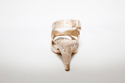 LOTUS - HI HEEL SANDAL PALOMA - BEIGE SNAKE