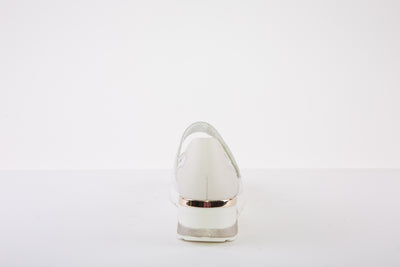WALDLAUFER 939H32 201 H-CLARA LOW WEDGE STRAP SHOE - CREAM