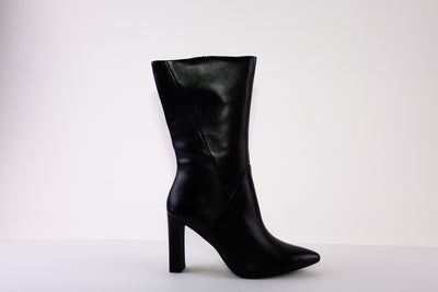 TAMARIS 25349-001 HIGH HEEL CALF-LENGTH ZIP BOOT - BLACK