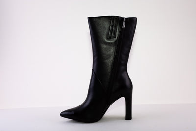 TAMARIS 25349-001 HIGH HEEL CALF-LENGTH ZIP BOOT - BLACK