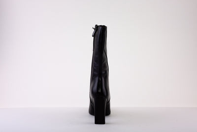 TAMARIS 25349-001 HIGH HEEL CALF-LENGTH ZIP BOOT - BLACK