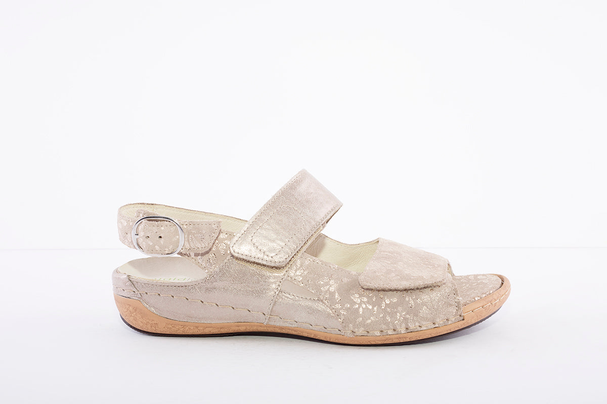 WALDLAUFER - HELIETT COMFORT SANDAL - LIGHT GOLD