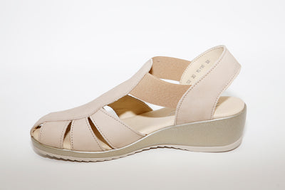AEROBICS - 5859 TOE-IN SANDAL - BEIGE NUBUCK