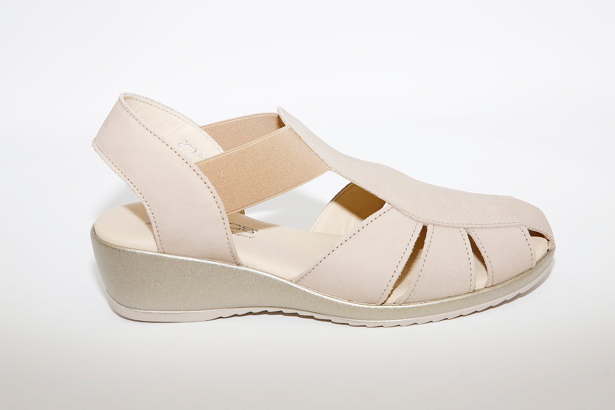 AEROBICS - 5859 TOE-IN SANDAL - BEIGE NUBUCK
