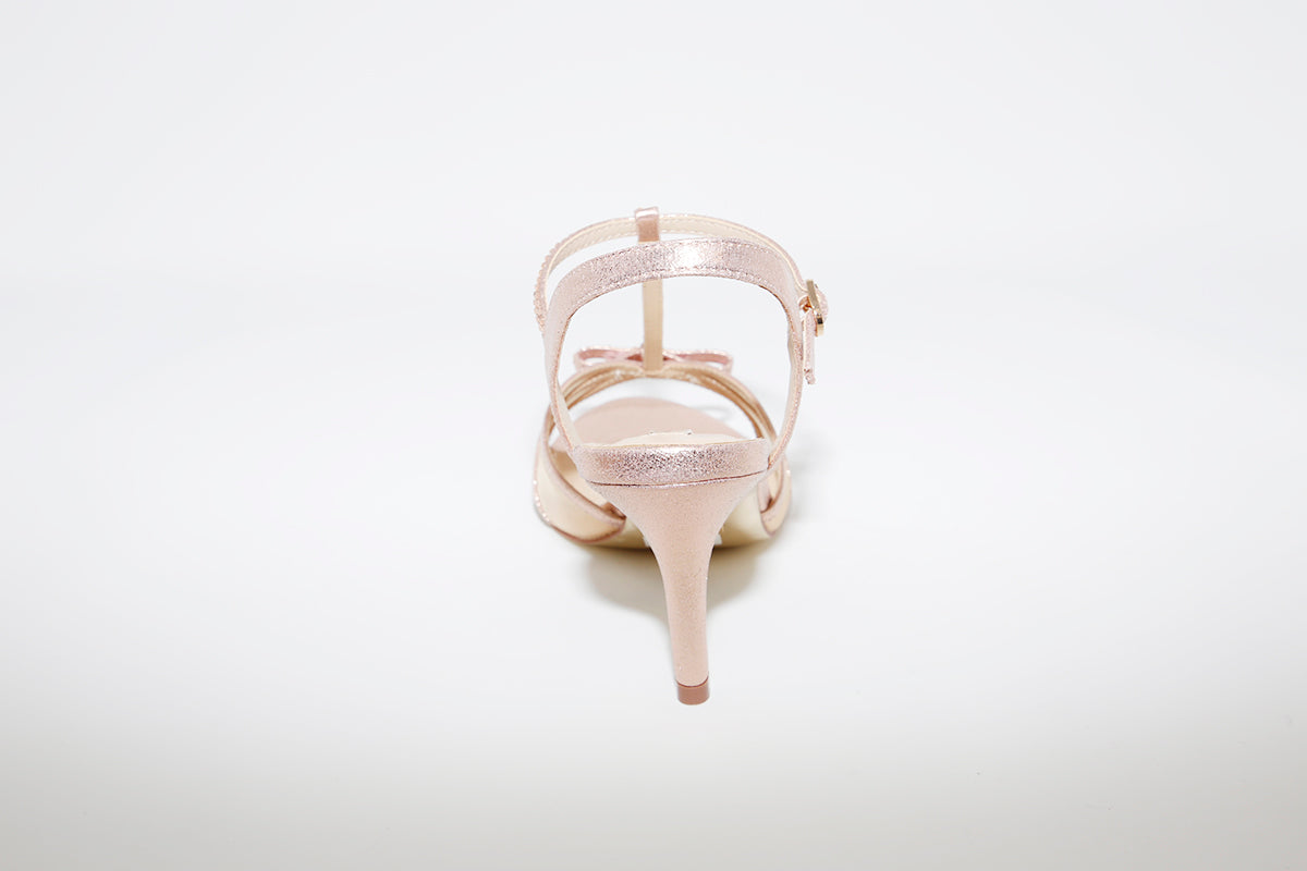GLAMOUR - HI HEEL DRESSY SLING BACK SANDAL - ROSE