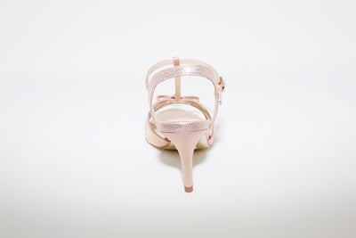 GLAMOUR - HI HEEL DRESSY SLING BACK SANDAL - ROSE