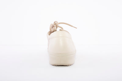 HOTTER - Dew Beige Leather Lace Shoe