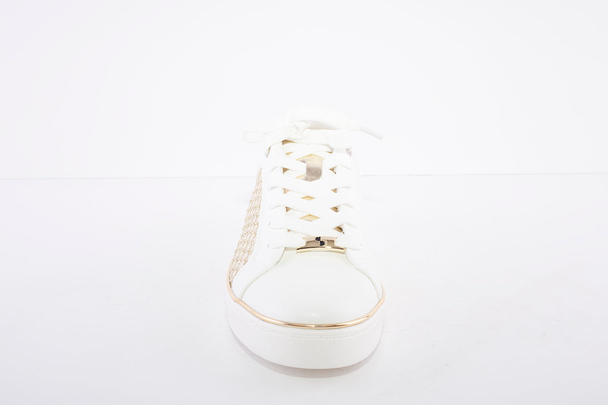 SPROX - FLAT LACED TRAINER - WHITE/GOLD