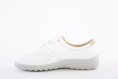 HOTTER - Tansy White Leather Lace Shoe