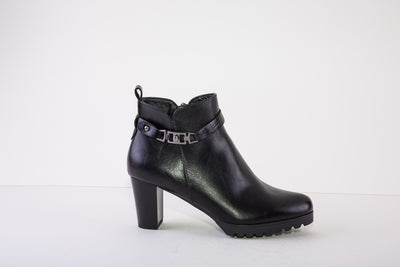 SUSST HUDSON22 HIGH HEEL ZIP ANKLE BOOT - BLACK