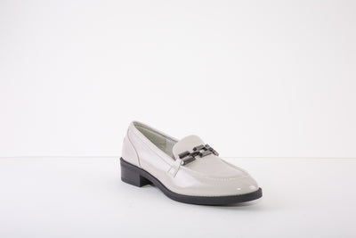 TAMARIS 24301-252 LOW HEEL SLIP-ON SHOE - PALE GREY