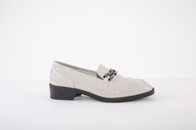 TAMARIS 24301-252 LOW HEEL SLIP-ON SHOE - PALE GREY