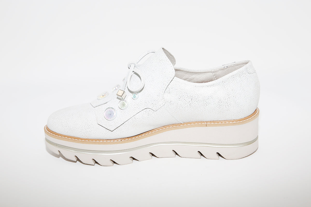 CALLAGHAN - 14833 Wedge Slip On Shoe - Silver
