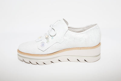 CALLAGHAN - 14833 Wedge Slip On Shoe - Silver