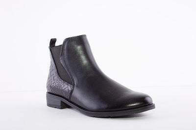 MARCO TOZZI - 25040-096 FLAT CHELSEA BOOT - BLACK