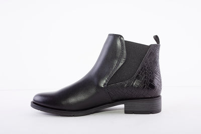 MARCO TOZZI - 25040-096 FLAT CHELSEA BOOT - BLACK
