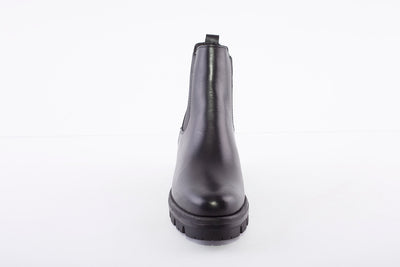 TAMARIS - 25855-001 GUSSET ANKLE BOOT - BLACK LEATHER