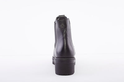 TAMARIS - 25855-001 GUSSET ANKLE BOOT - BLACK LEATHER