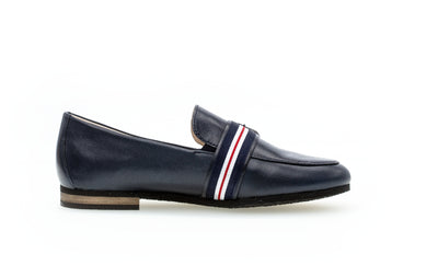 GABOR - 42.433.26 LOW HEEL LOAFER - NAVY LEATHER