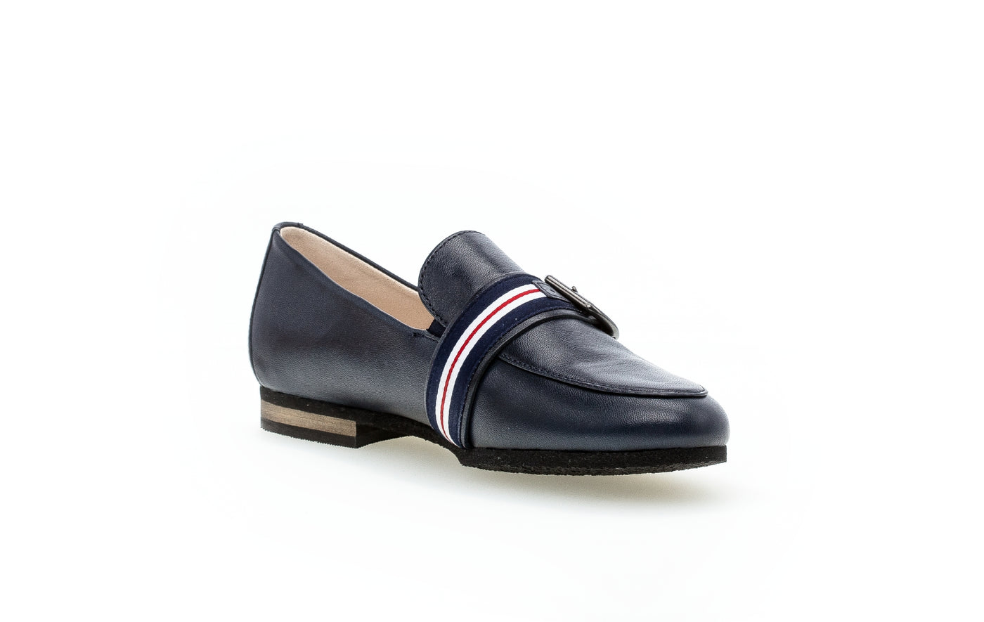 GABOR - 42.433.26 LOW HEEL LOAFER - NAVY LEATHER