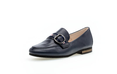 GABOR - 42.433.26 LOW HEEL LOAFER - NAVY LEATHER