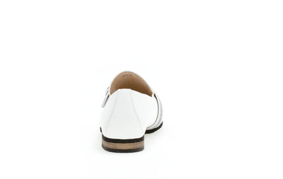 GABOR - 42.433.50 LOW HEEL LOAFER - WHITE LEATHER