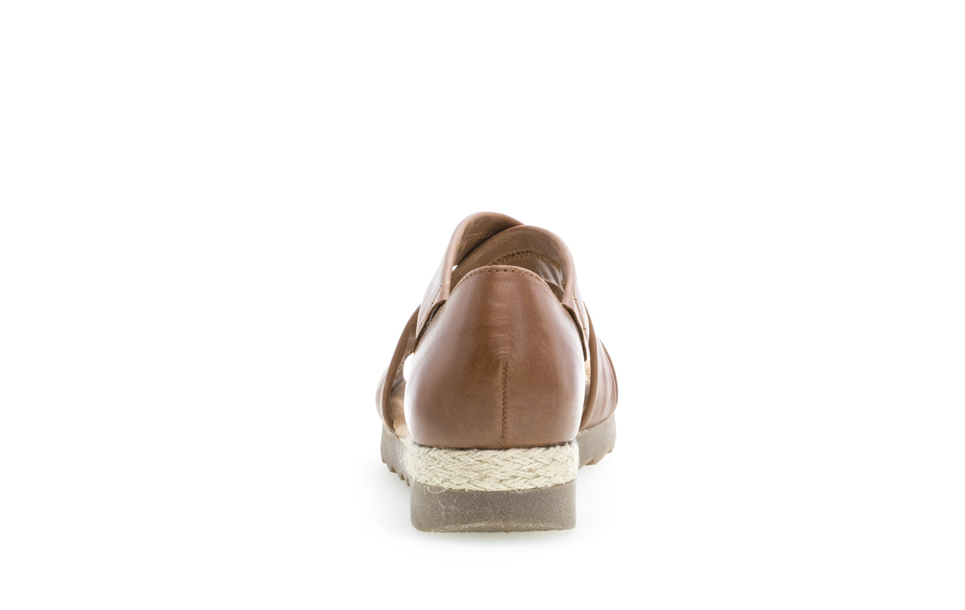 GABOR - FLAT CRISS-CROSS SANDAL - TAN LEATHER