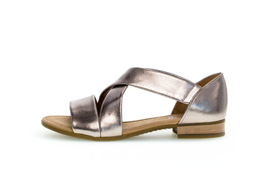 GABOR - 42.761.95 LOW HEEL CRISS-CROSS SANDAL - ROSE GOLD