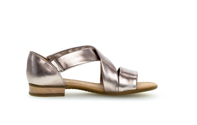GABOR - 42.761.95 LOW HEEL CRISS-CROSS SANDAL - ROSE GOLD