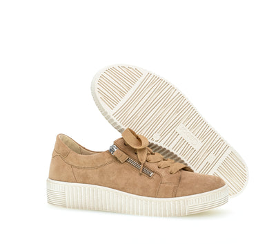 GABOR - 43.334.38 FLAT SHOE - CAMEL SUEDE