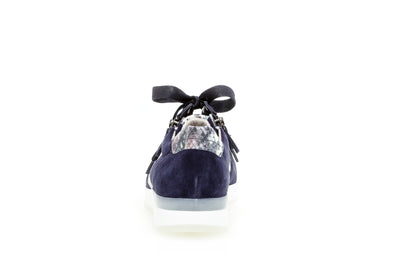 GABOR - 43.420.16 LACED FASHION SHOE - NAVY SUEDE