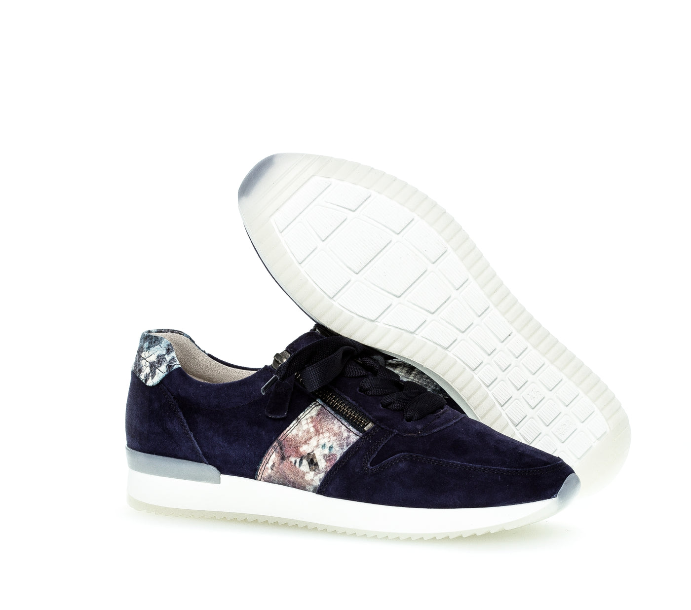 GABOR - 43.420.16 LACED FASHION SHOE - NAVY SUEDE