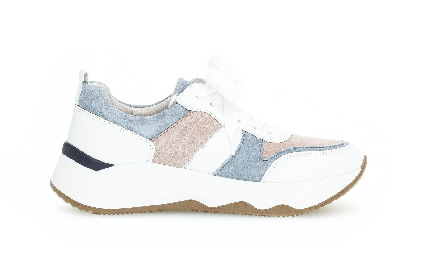 GABOR - 43.490.26 LACED FASHION RUNNER - WHITE MULTI