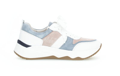 GABOR - 43.490.26 LACED FASHION RUNNER - WHITE MULTI
