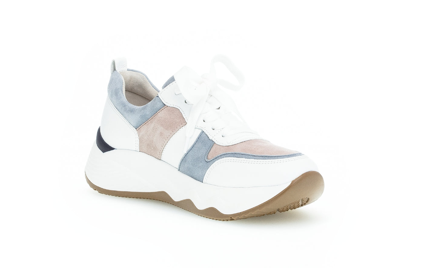 GABOR - 43.490.26 LACED FASHION RUNNER - WHITE MULTI