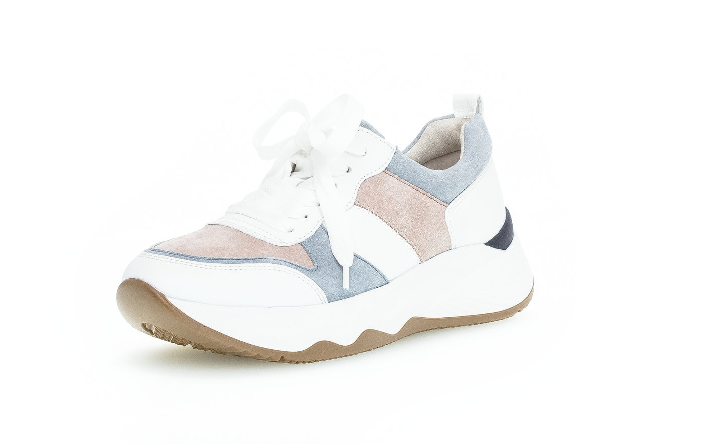 GABOR - 43.490.26 LACED FASHION RUNNER - WHITE MULTI