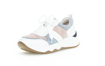 GABOR - 43.490.26 LACED FASHION RUNNER - WHITE MULTI