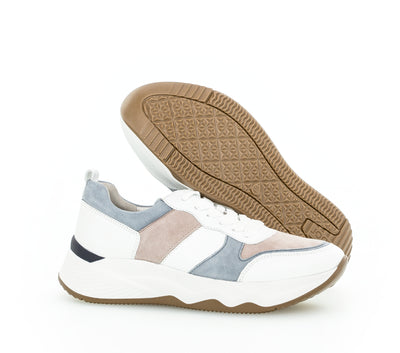 GABOR - 43.490.26 LACED FASHION RUNNER - WHITE MULTI