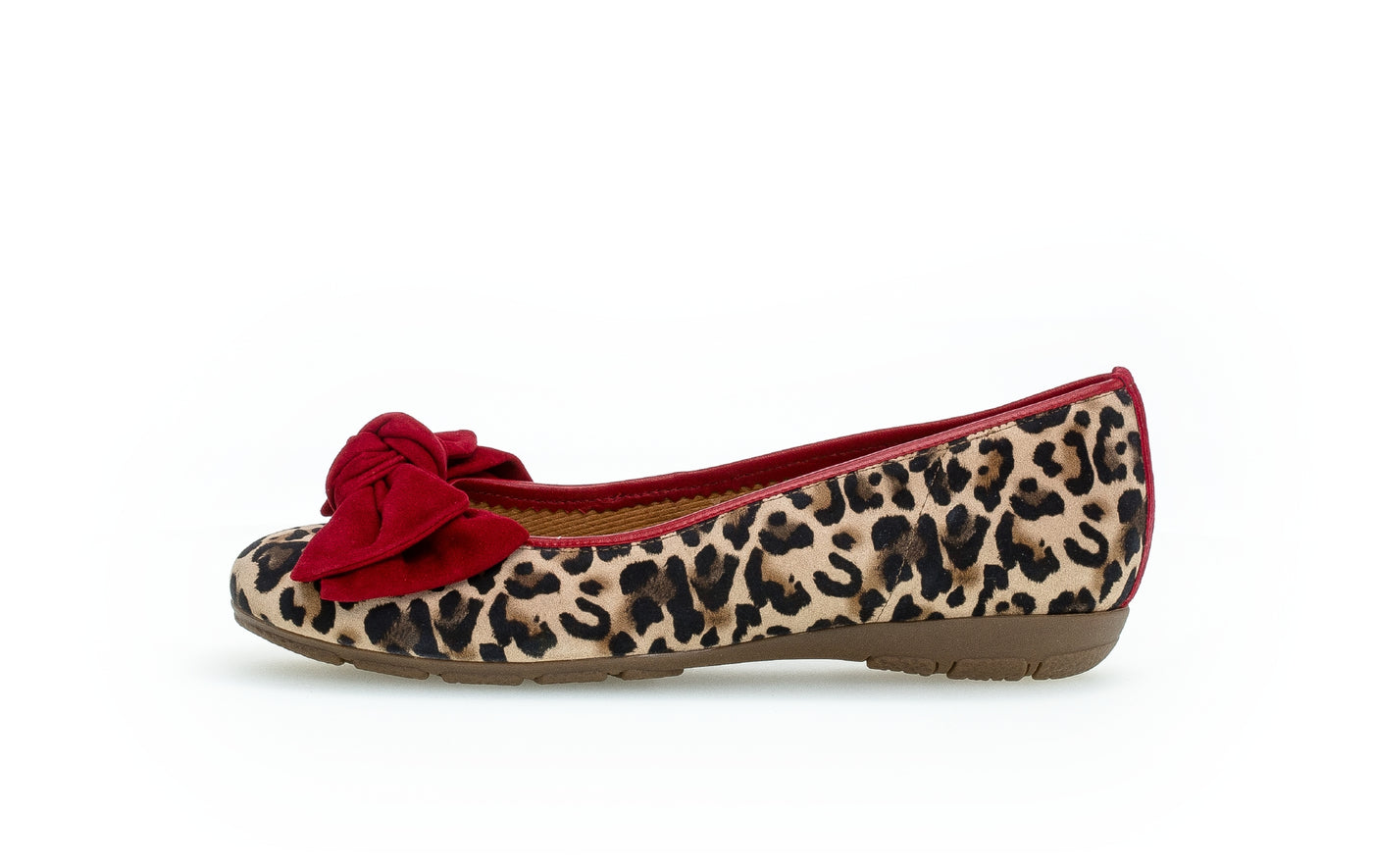 GABOR - 44.163.35 FLAT POMP - RED LEOPARD