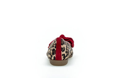 GABOR - 44.163.35 FLAT POMP - RED LEOPARD