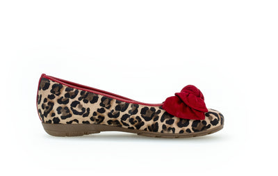 GABOR - 44.163.35 FLAT POMP - RED LEOPARD